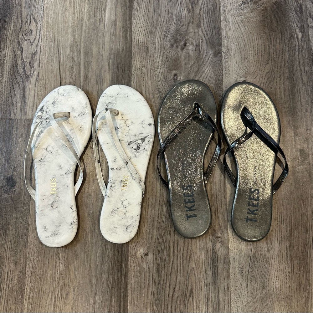 TKEES BUNDLE flip flops size 7